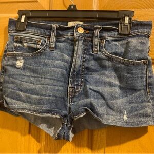 J. Crew Distressed Blue Jean Shorts
